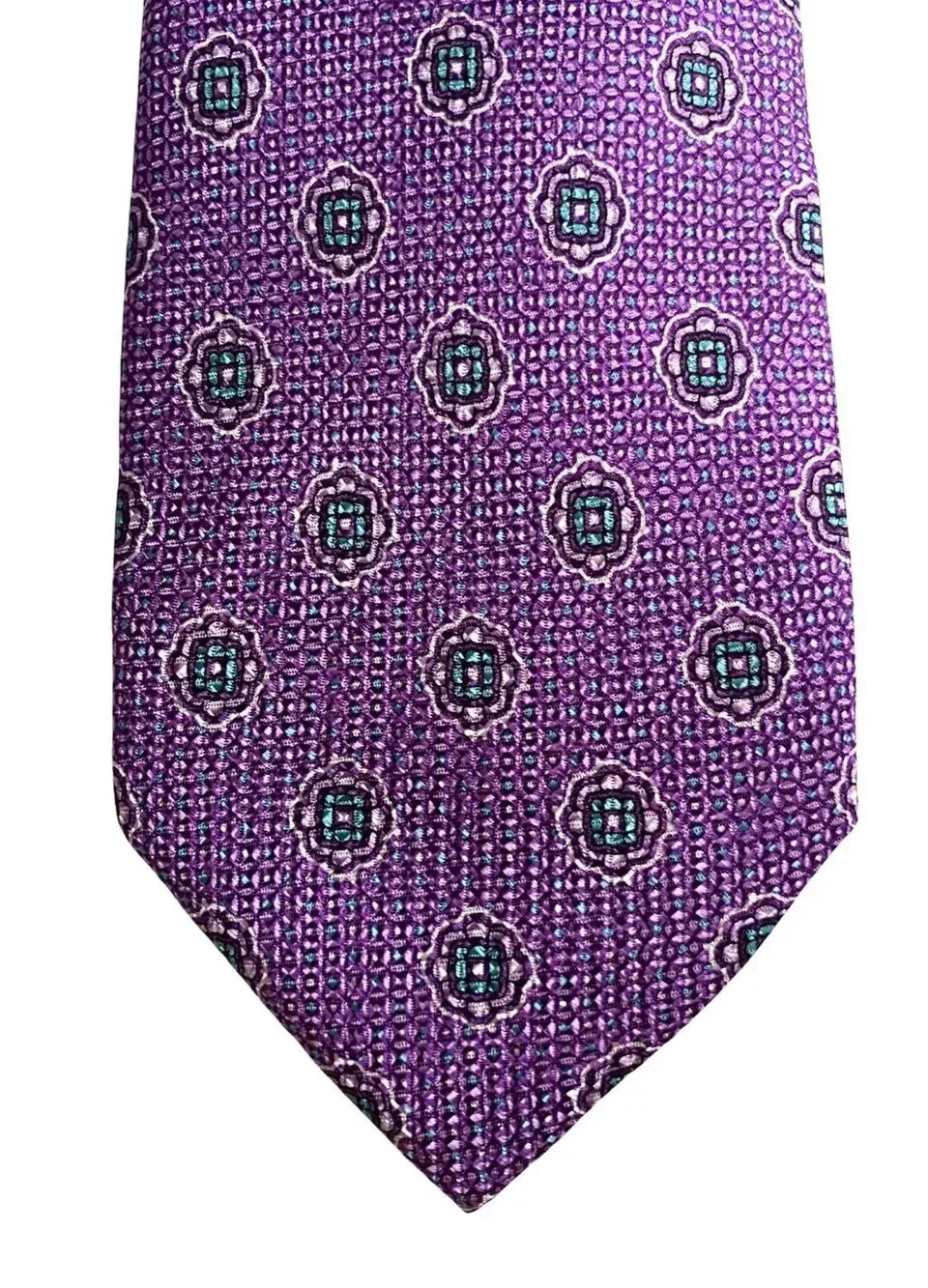 Daniel Cremieux Nwt Purple Vibrant 100% Silk Made in Italy Neck Tie